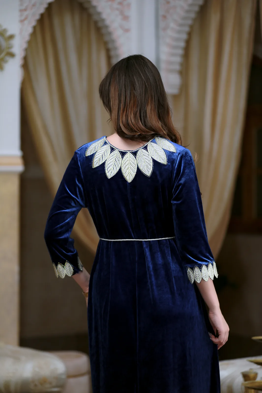 جبة قطيفة- code 25  - blue