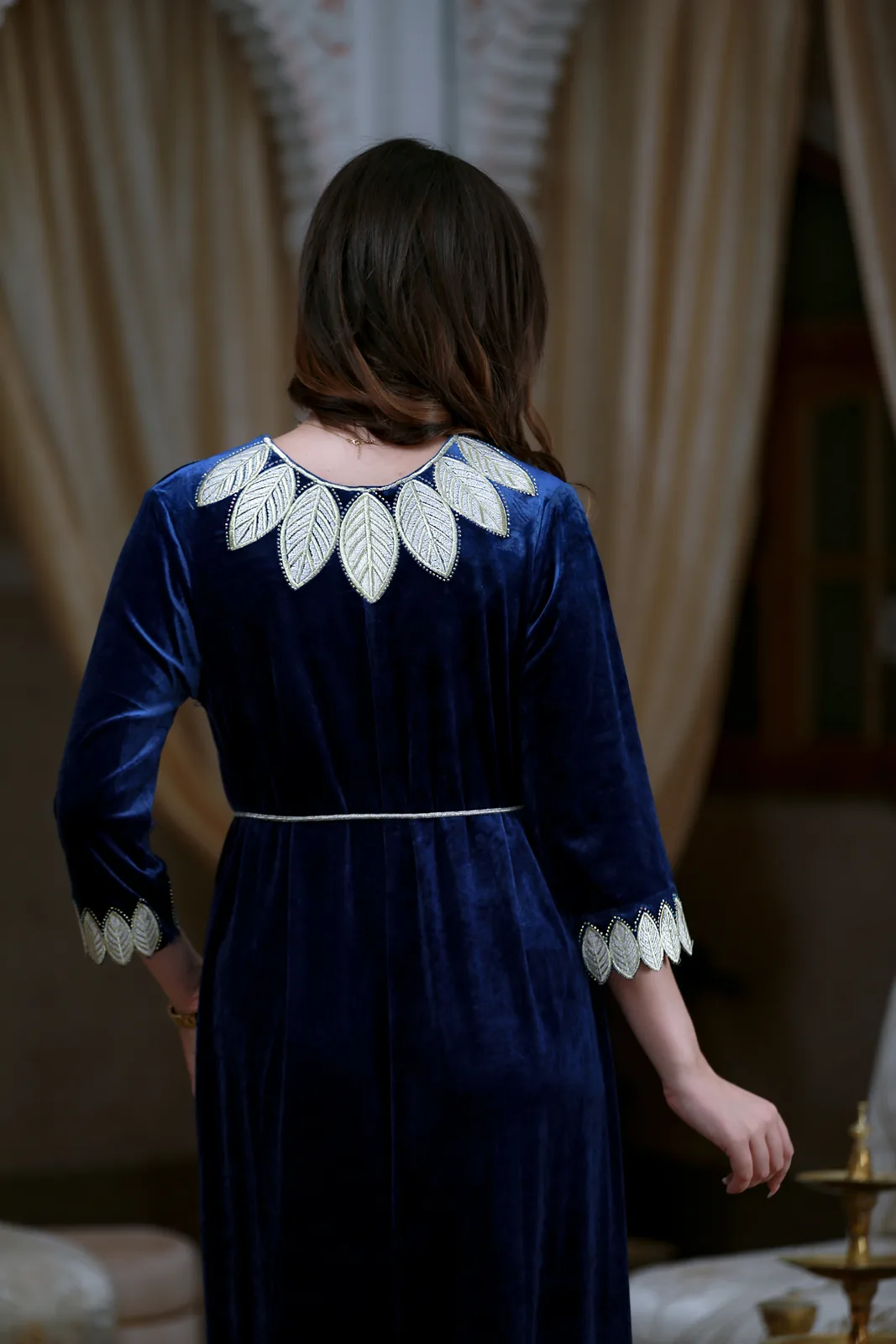 جبة قطيفة- code 25  - blue