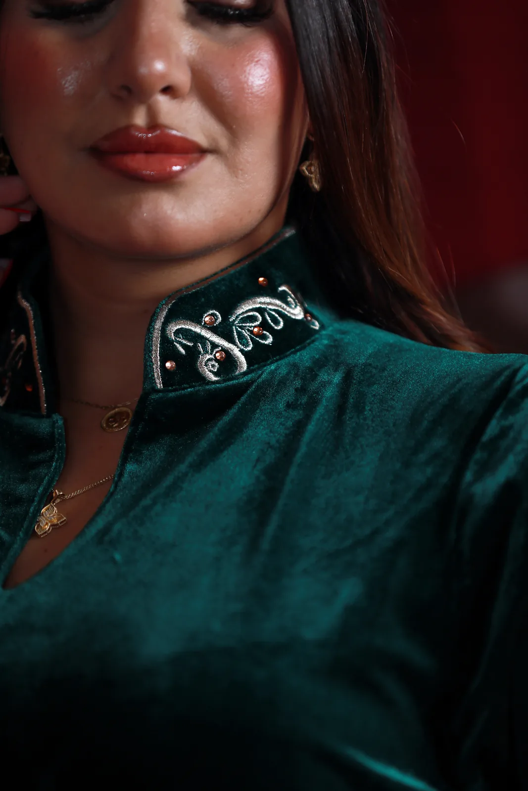 جبة قطيفة Vert كود 36
